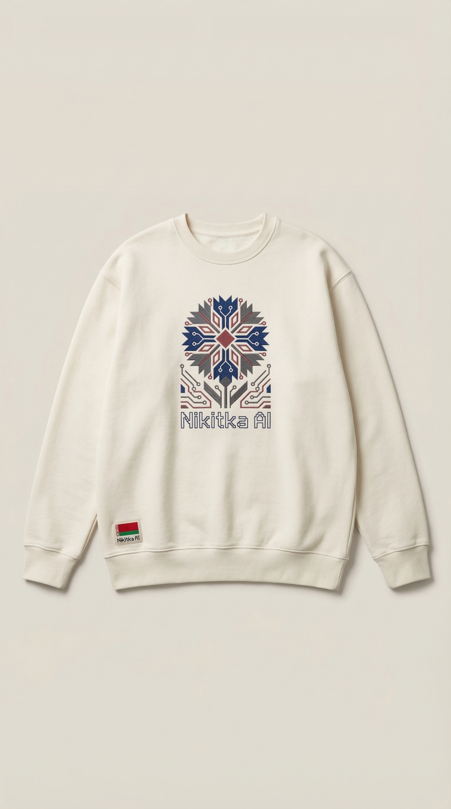 Cornflower Code Crewneck