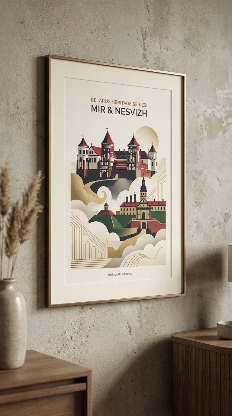 Mir & Nesvizh Art Poster